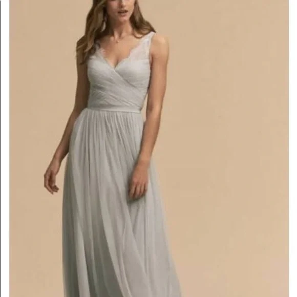 BHLDN Dresses Bhldn Fleur Bridesmaid Dress In Light Blue Fog